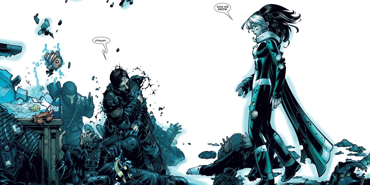 X-Men-Supernovas Rogue scene, defeating the Children of the Vault.