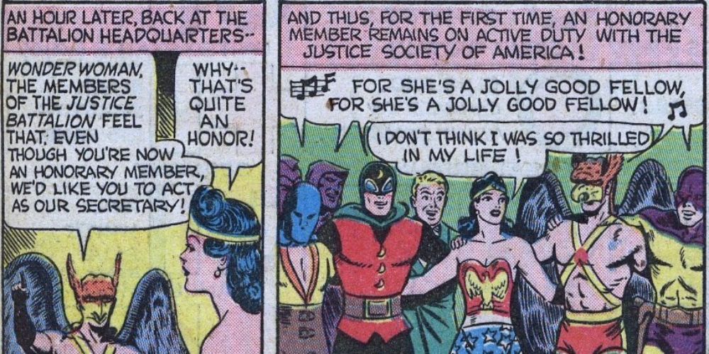 Wonder Woman becomes secretary for JSA