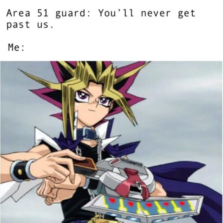 yugi readying deck for area 51