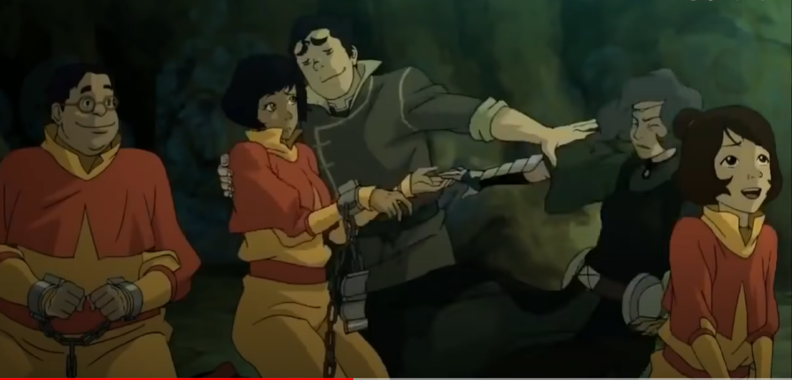 Bolin throws Suyin off of Opal so he can hug her 