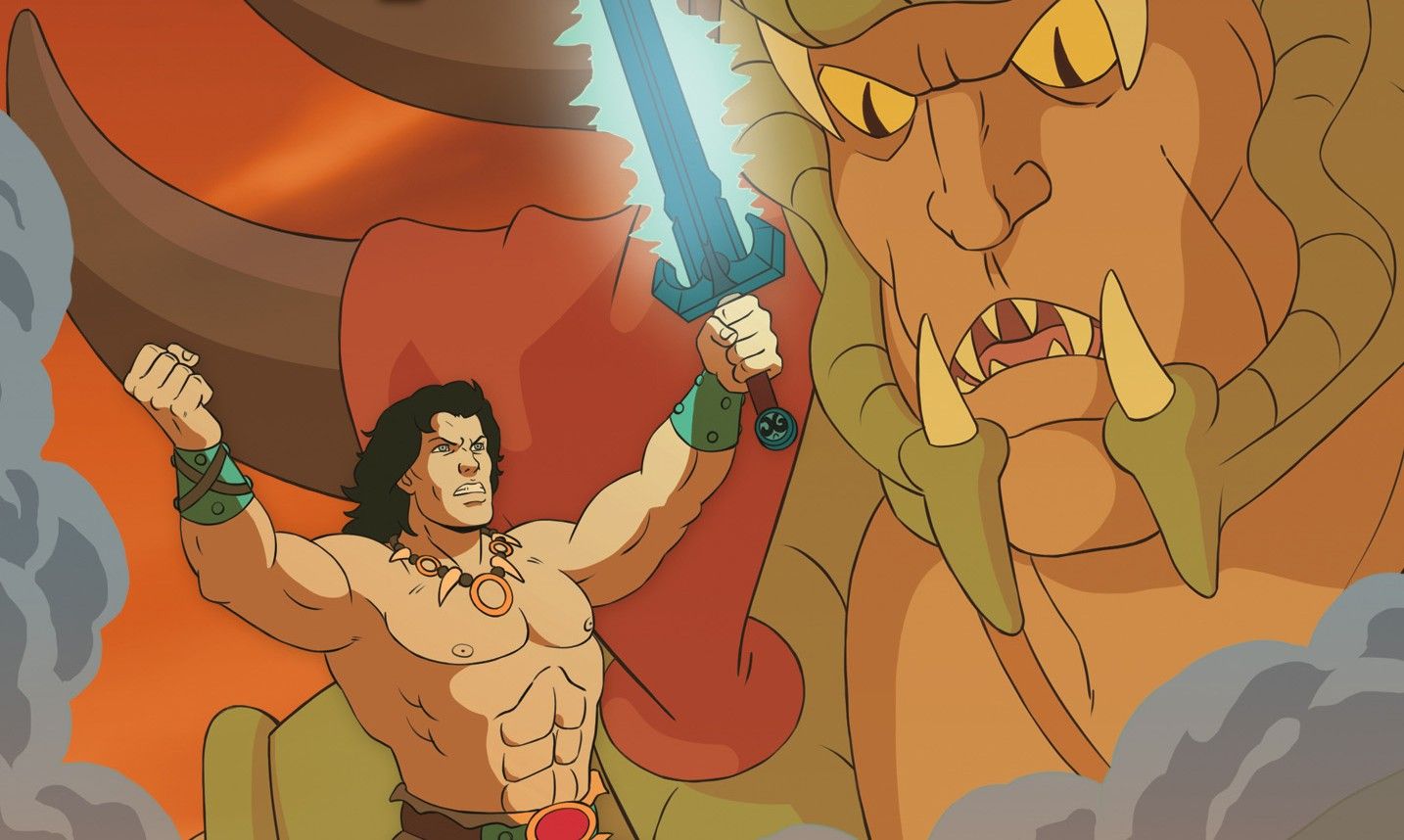 Conan facing Wrath-Amon