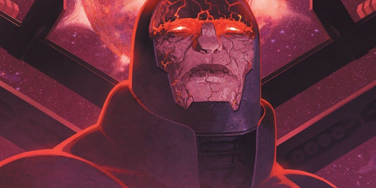 Darkseid inside a spaceship