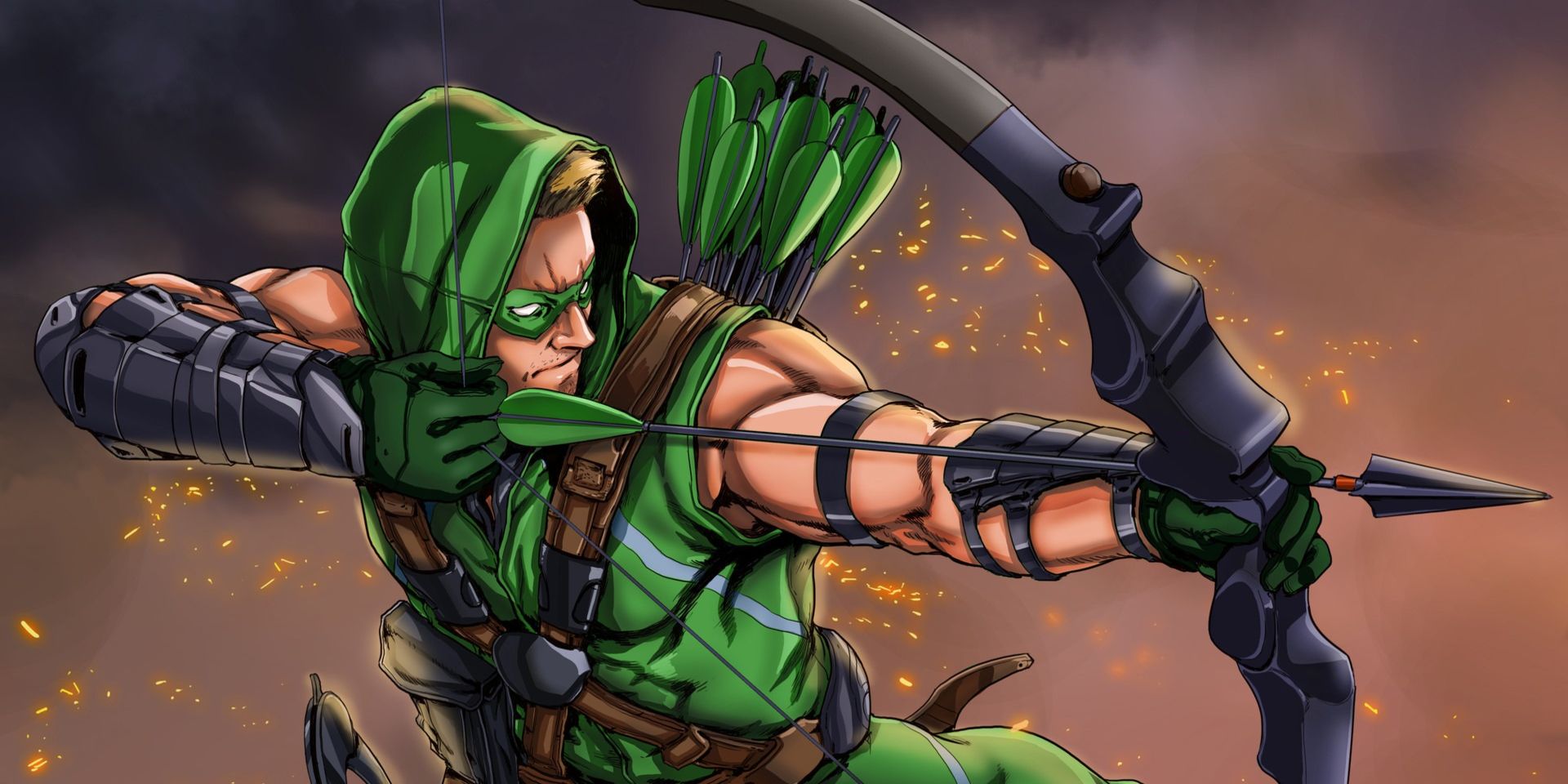 green arrow pointing weapon