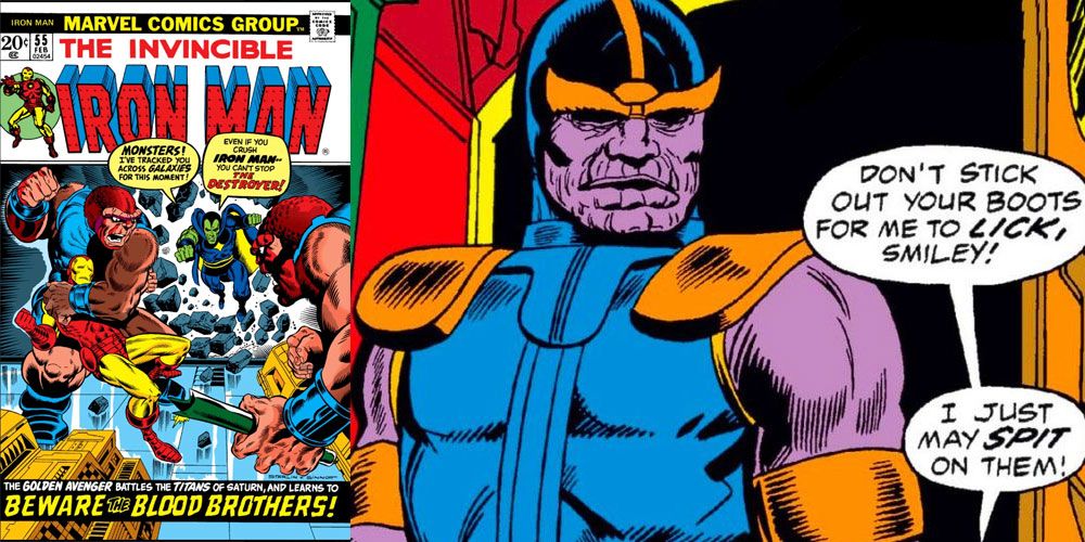 Iron Man #55 is the first appearance of Thanos