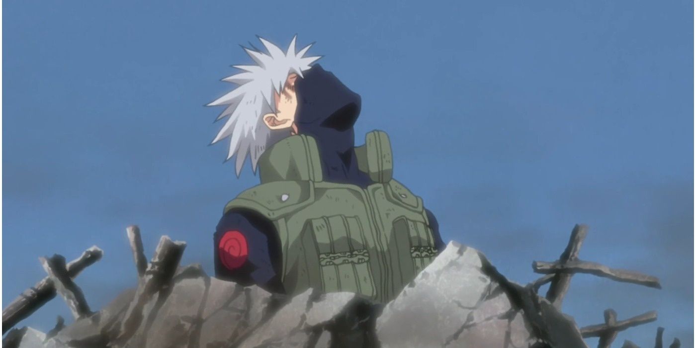 Kakashi's death in Naruto.