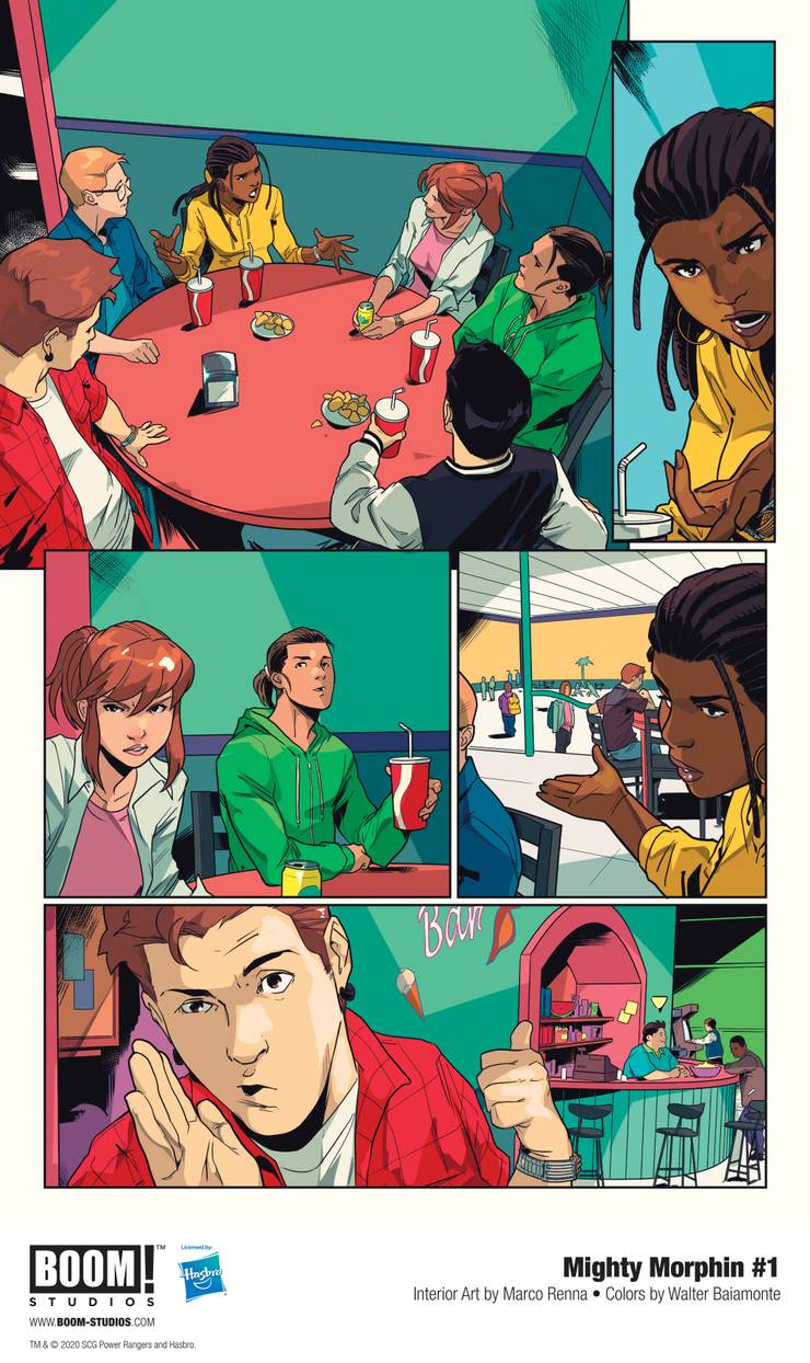 Novo Ranger verde aparece na prévia de Mighty Morphin #1