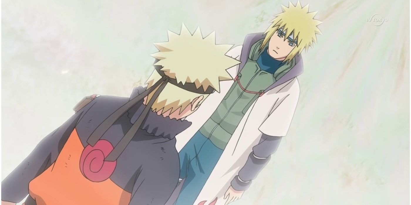 Naruto meeting Minato for the first time in Naruto Shippuden