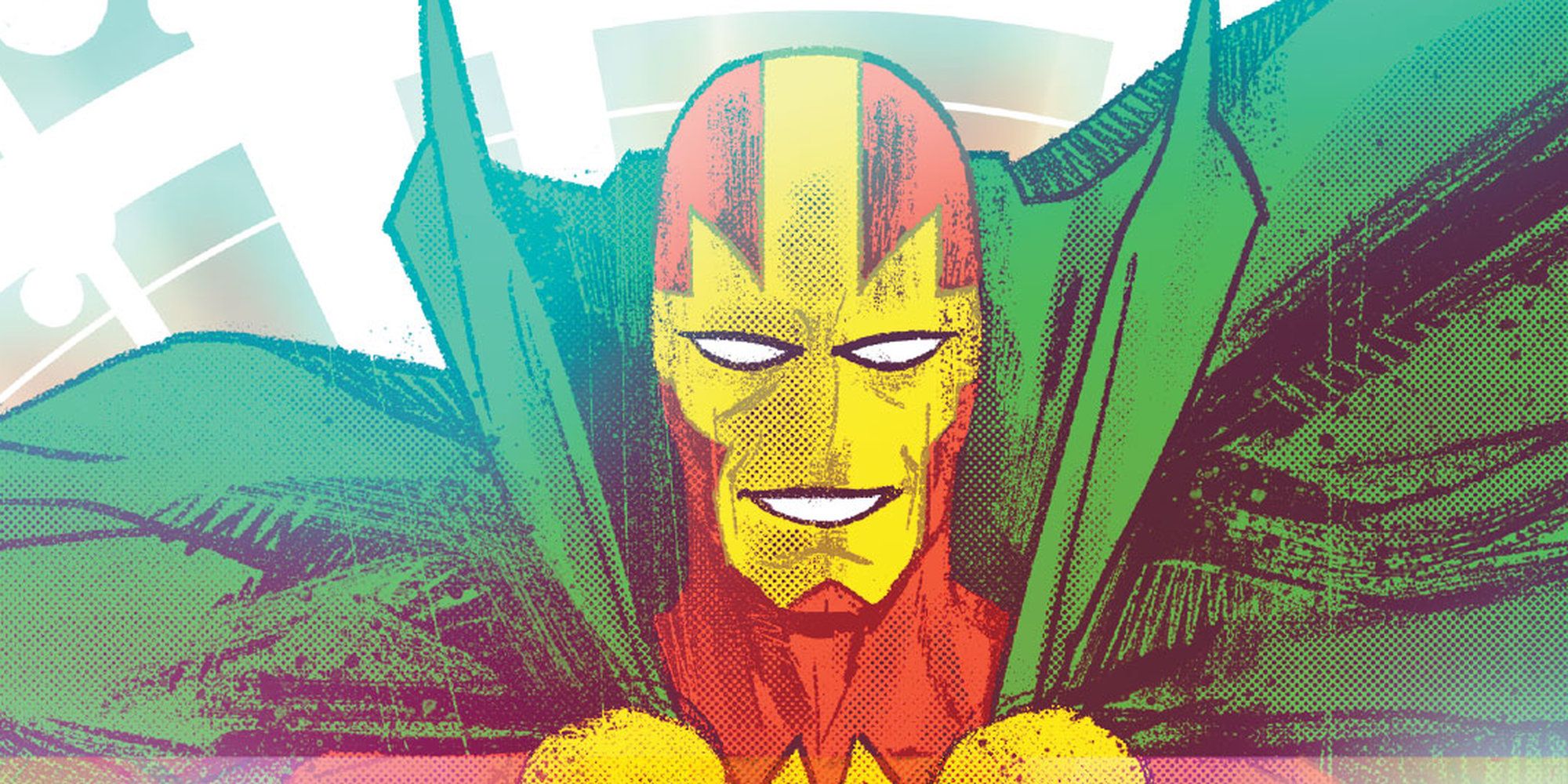 Mister Miracle smiling on the cover of a DC Comic.