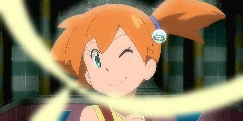 Misty shows off her Mega Evolution Key Stone