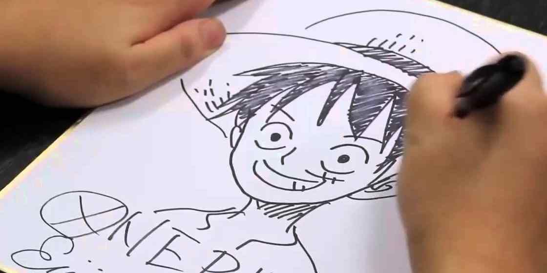 Drawing Luffy