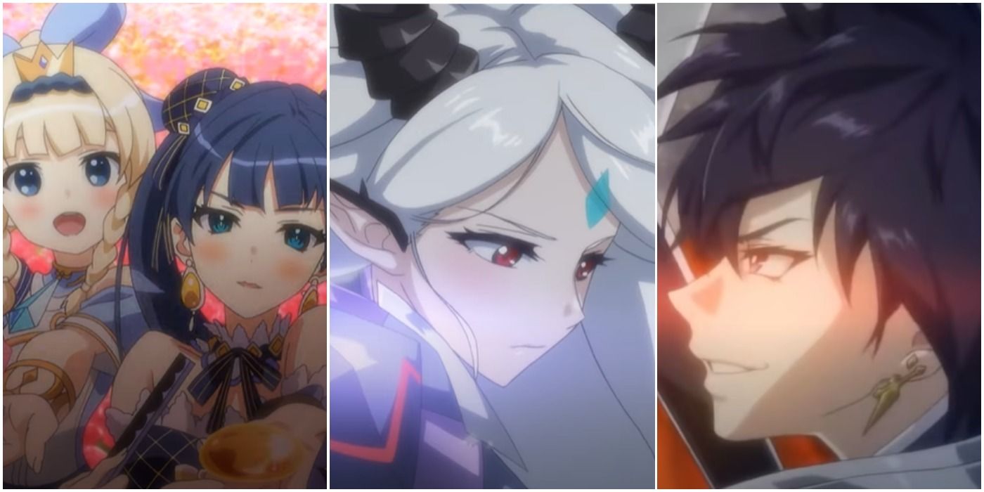 Epic 7 Collage of Aither, Bellona, Luna, and Violet from Epic Seven