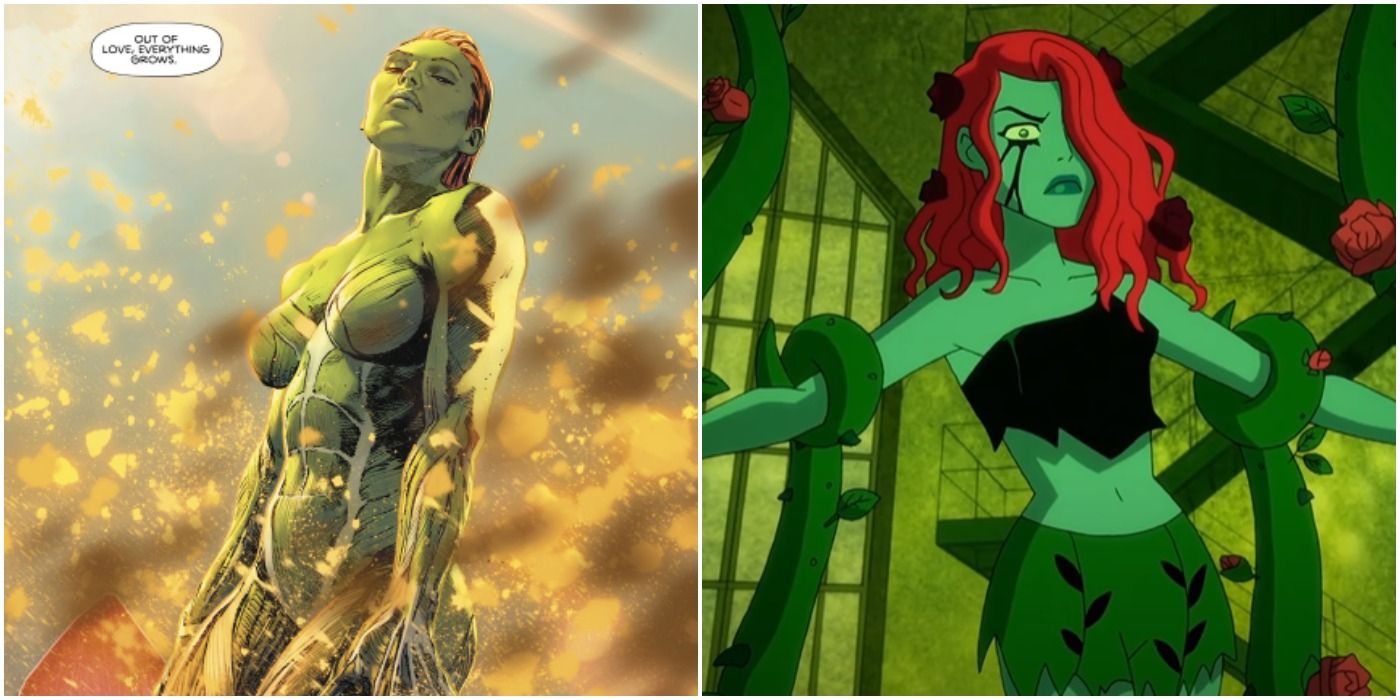 Collage of Poison Ivy's Resurrections
