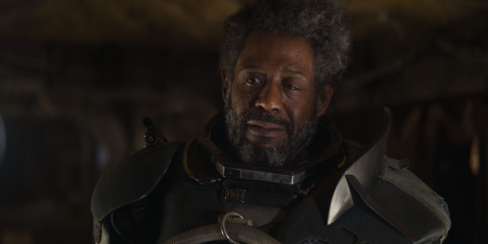 Forest Whitaker as Saw Gerrera from Star Wars.