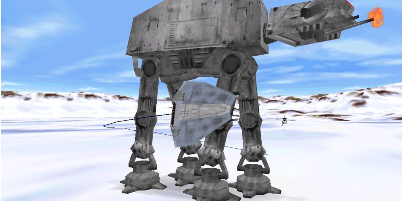 at-at walker on hoth in shadows of empire