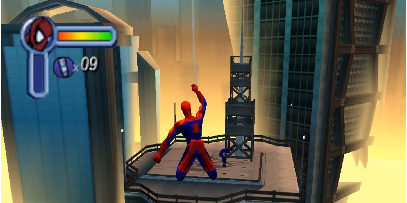 spider-man webslinging in n64 game