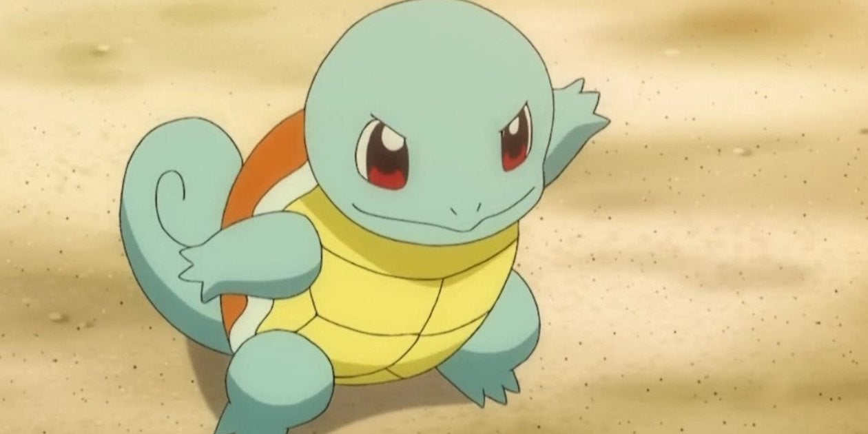 Pokemon Squirtle ready for battle