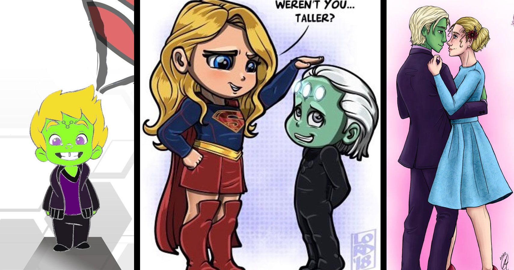 Fan Art of Supergirl and Brainiac 5