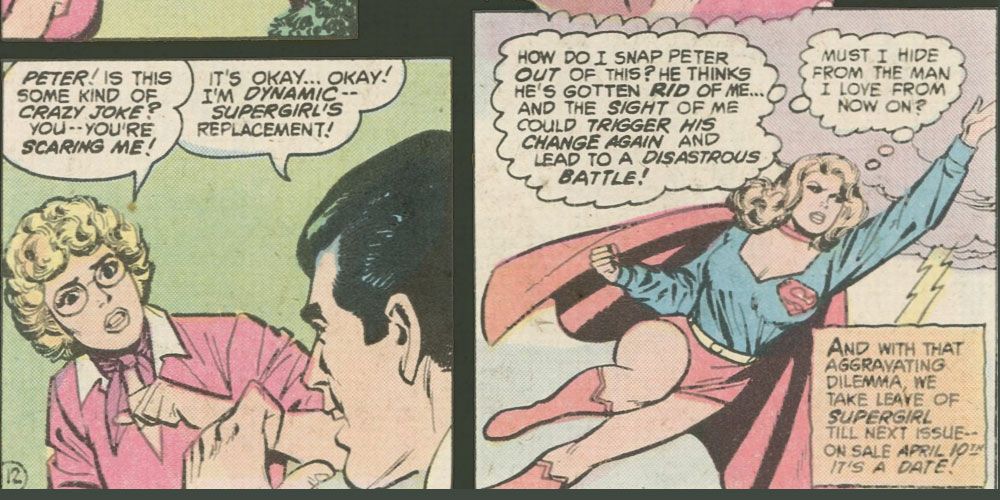 Supergirl is in love with her agent, Peter Barton