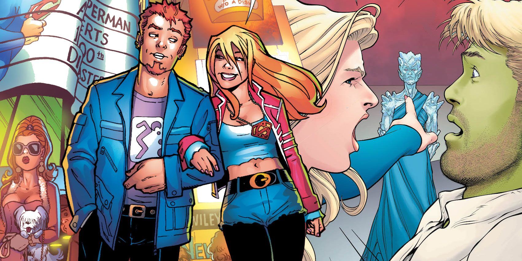 Supergirl with Captain Boomerang and Z'ndr Kol