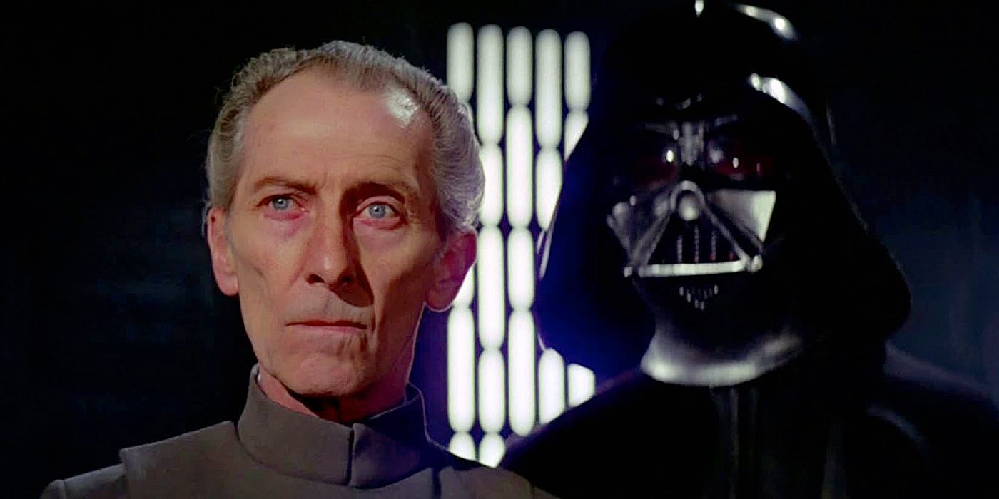 Grand Moff Tarkin and Darth Vader in Star Wars