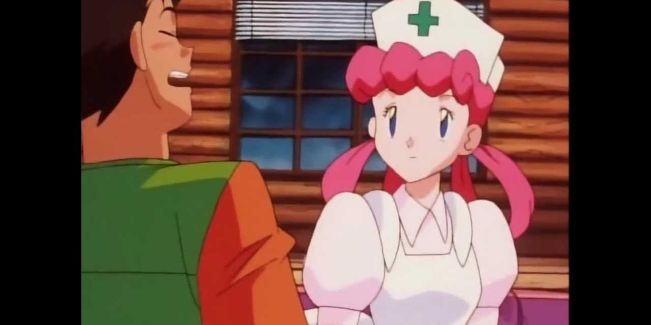 Brock serenading Nurse Joy