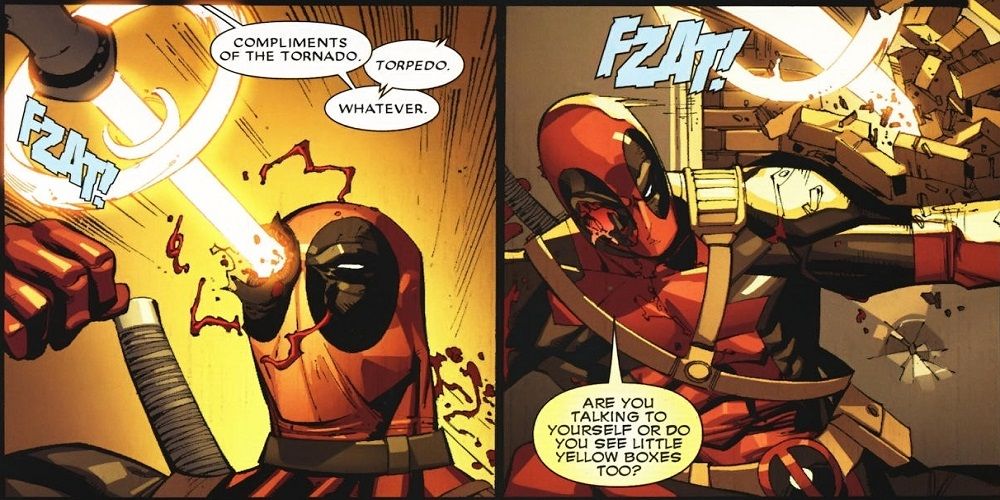 Deadpool's healing factor takes long time to heal