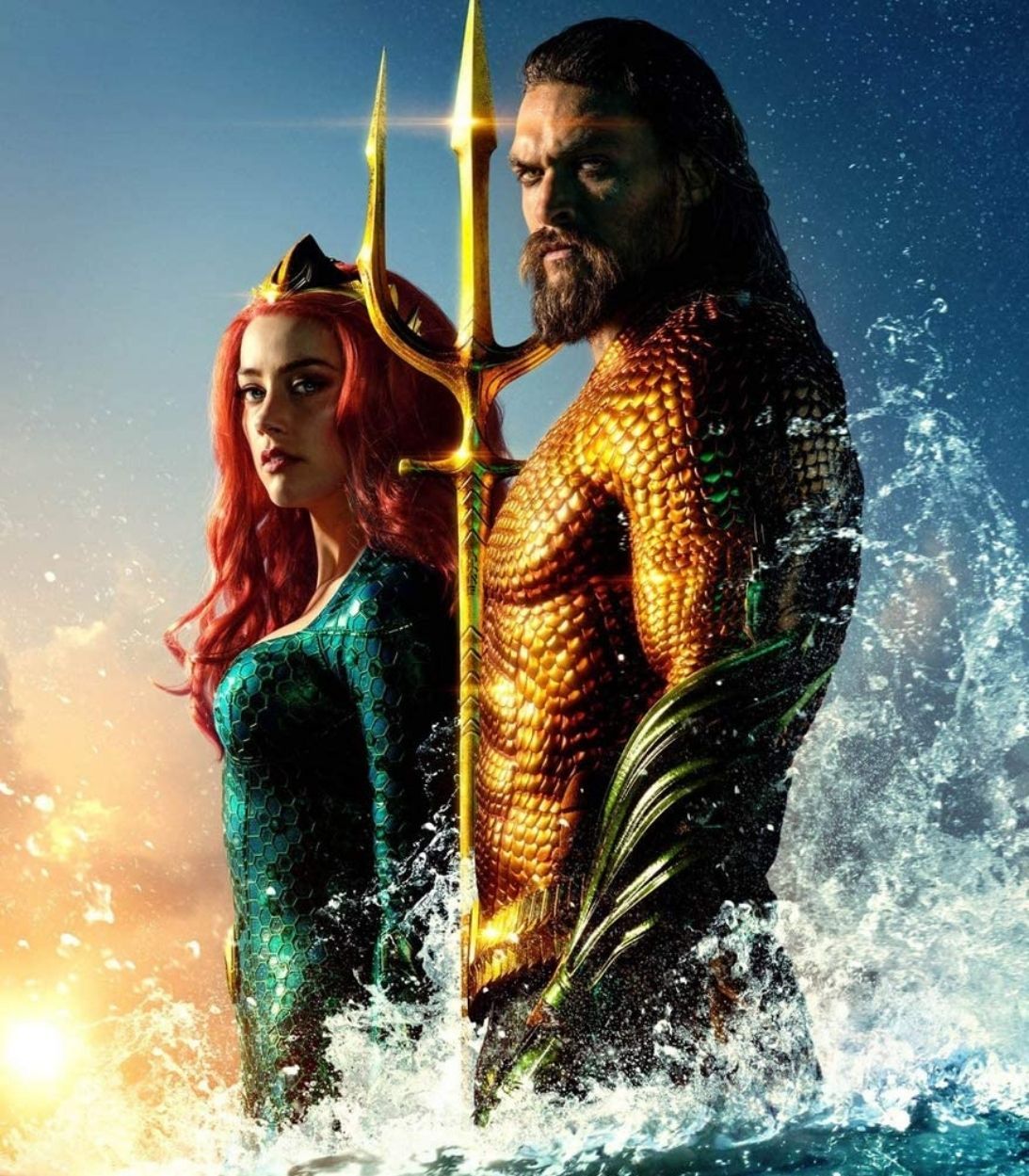 Aquaman movie poster Jason Momoa Mera Amber Heard