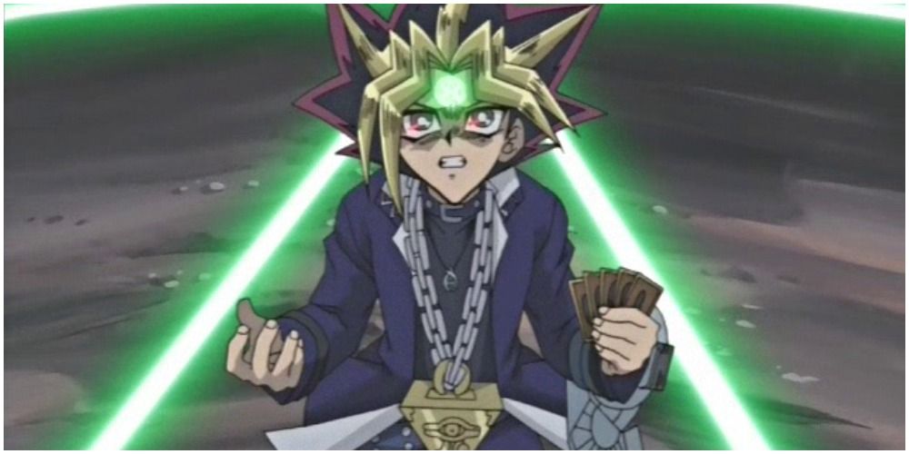 Atem being taken over by the seal in Yu-Gi-Oh!