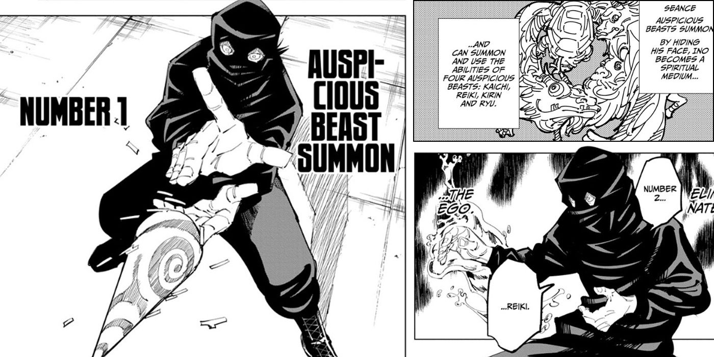 Jujutsu Kaisen: Ino Using The Auspicious Beast Summon