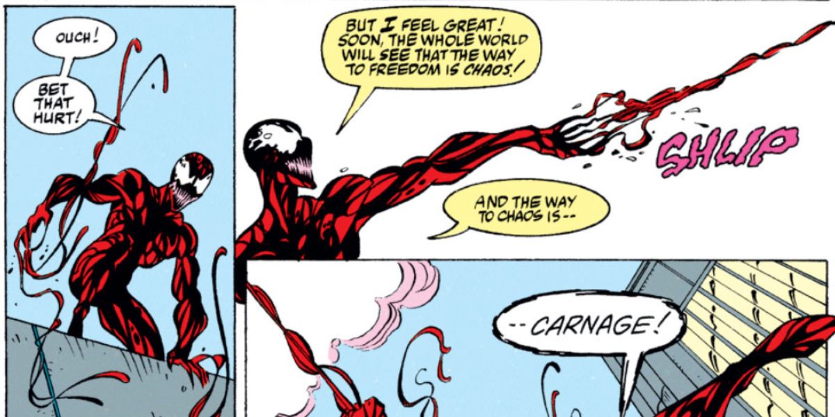 Carnage only cares for killing and chaos