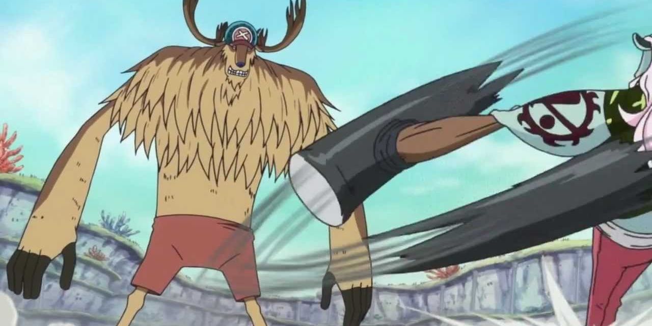 Chopper vs Dosun in One Piece.