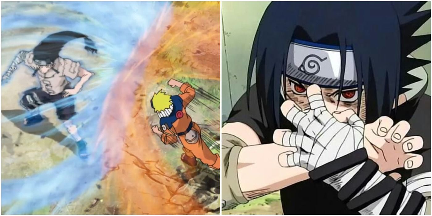 Neji vs Naruto Sasuke Sharingan