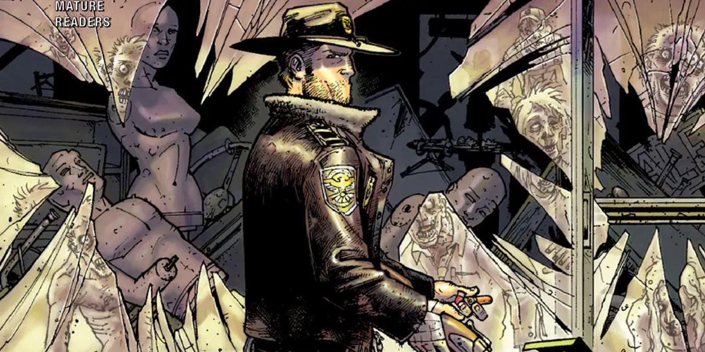 Rick on the cover to The Walking Dead #1