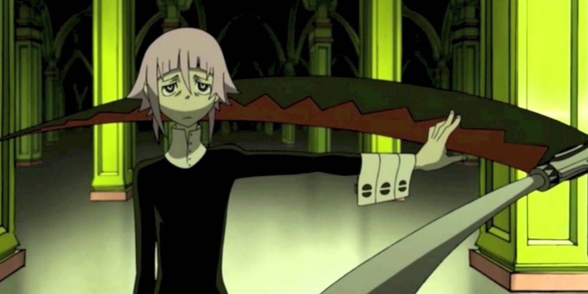 Crona figthing with Maka in Soul Eater