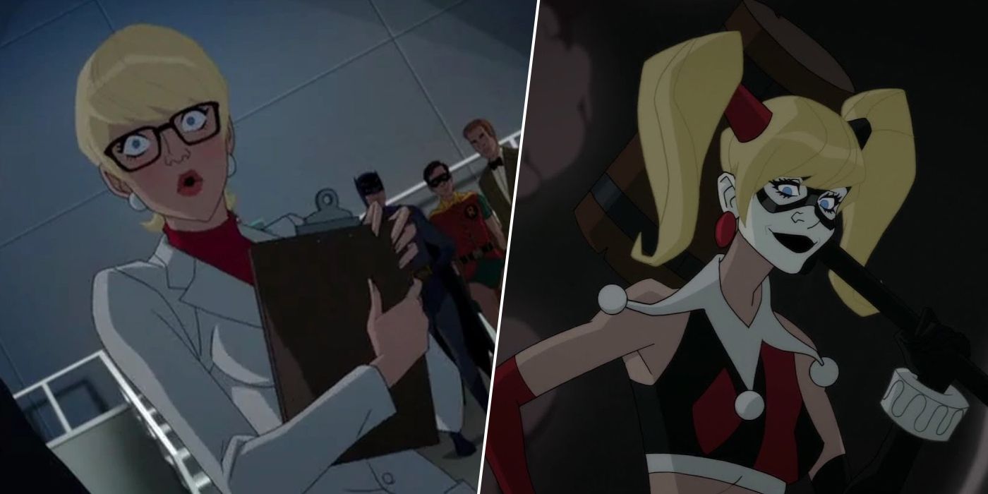 Dr Harleen Quinzel and Harley Quinn in Batman vs Two-Face