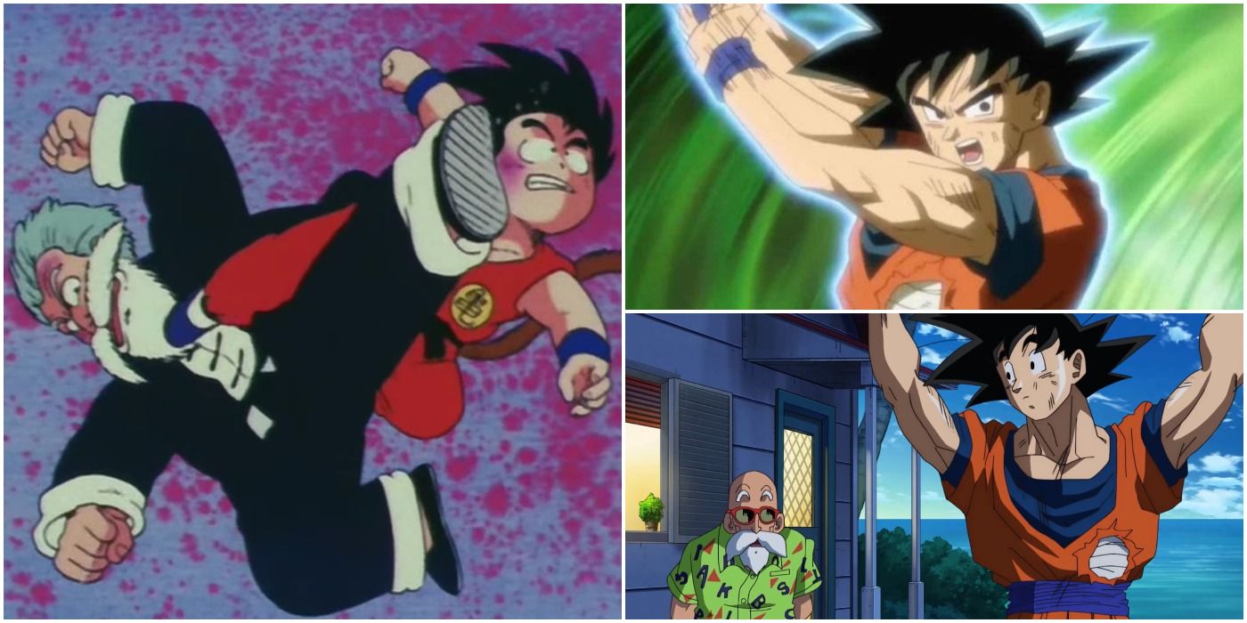 Dragon Ball - Jackie Chun and Goku Fighting and Roshi Teaching Goku the Mafuba