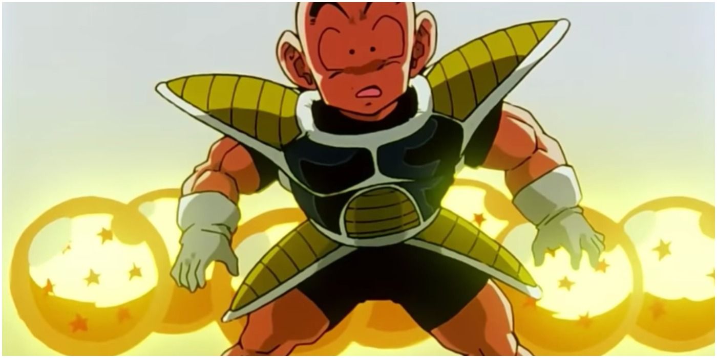 Krillin gets revived by the Dragon Balls on Namek in Dragon Ball Z