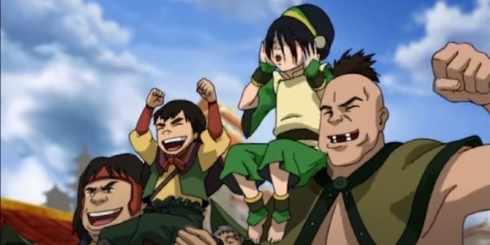 Toph and The Duke are held up since they're both small