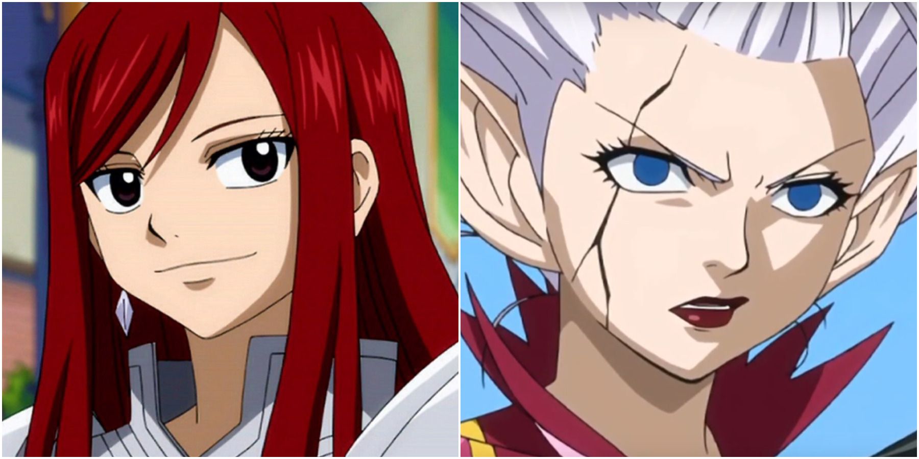 erza and mirajane from fairy tail