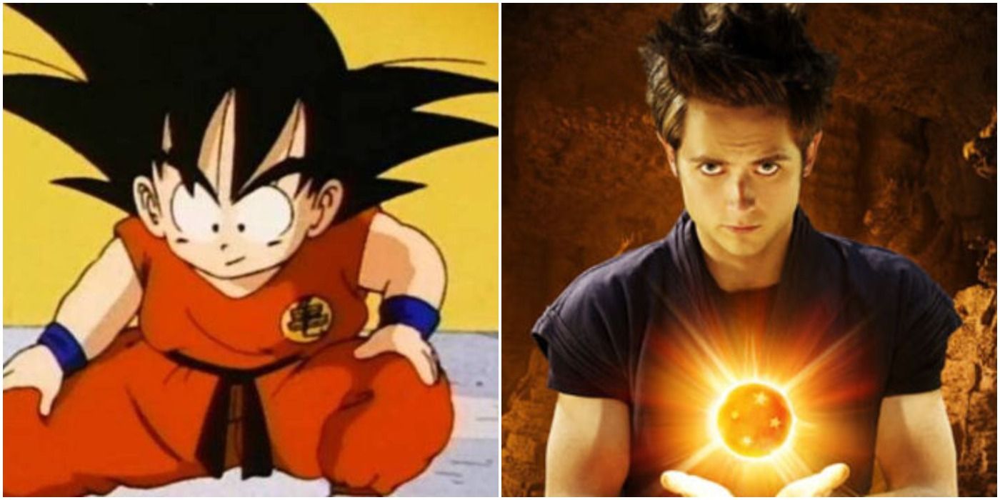 Goku in Dragon Ball and Dragonball Evolution