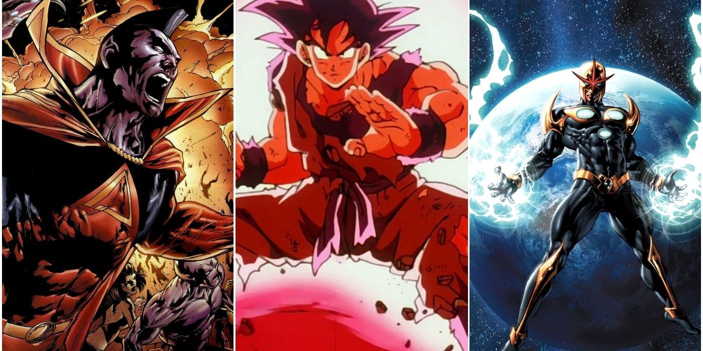 Goku combined with Gladiator and Nova