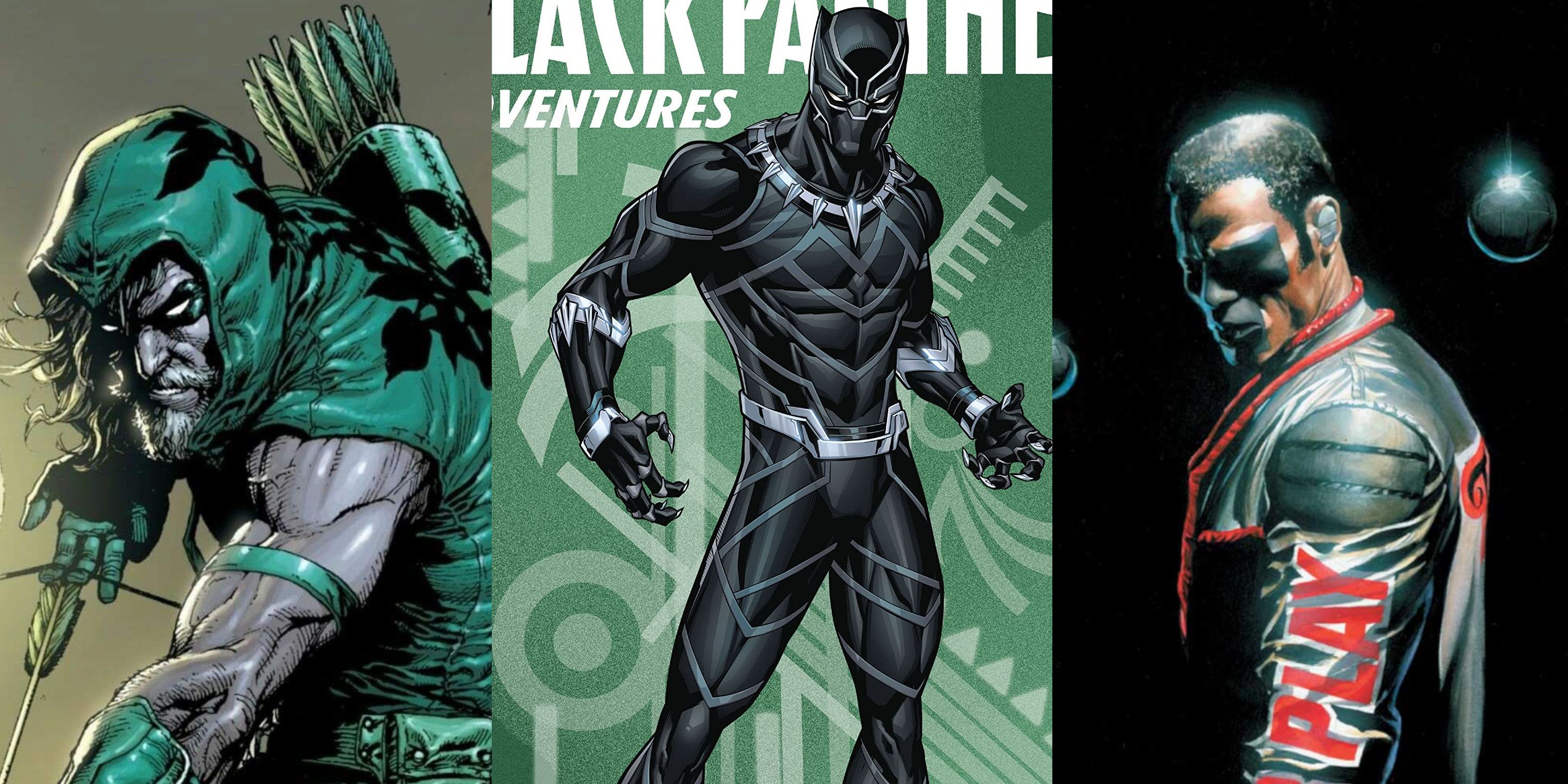 Green Arrow Black Panther Mr. Terrific DC Marvel Comics