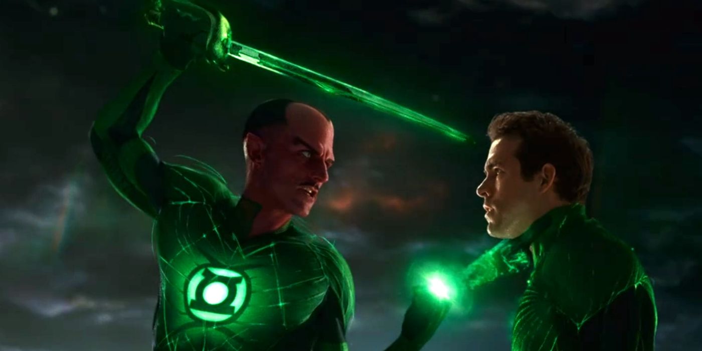 Green Lantern 2011 - Sinestro training Hal Jordan in a scene from Green Lantern.