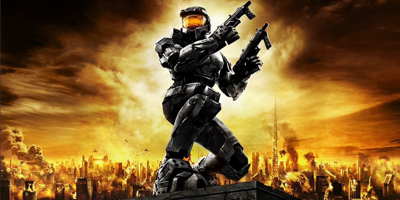 Master Chief on the cover of Halo 2 game