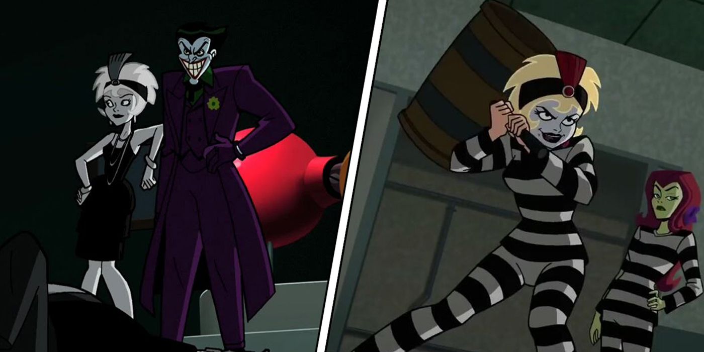 Harley Quinn, Joker and Poison Ivy in Batman The Brave and The Bold