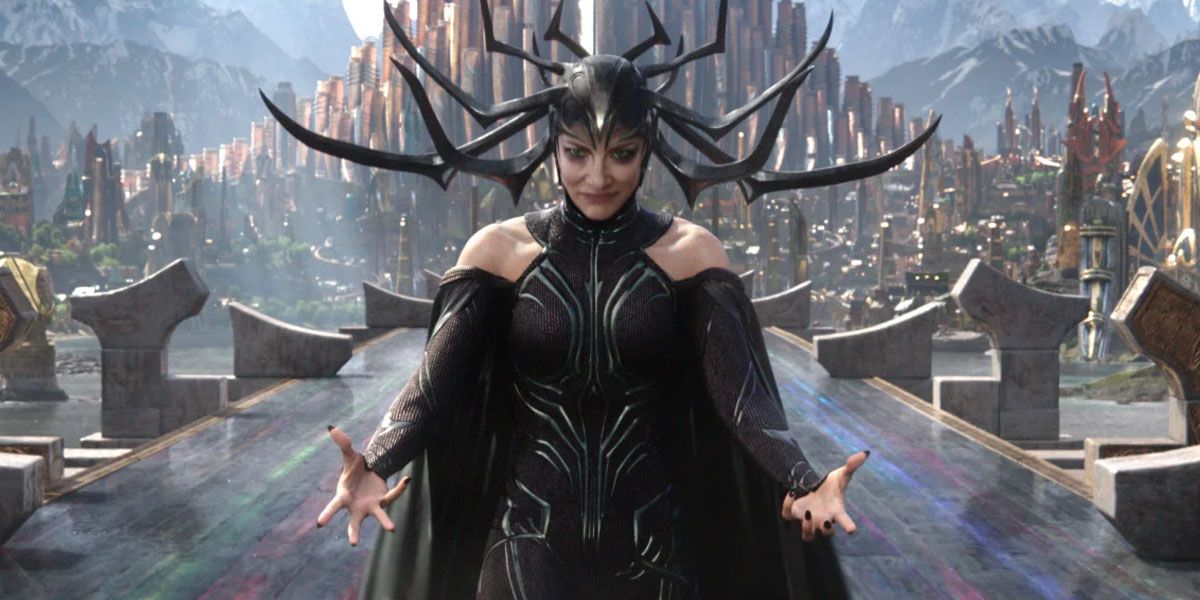 Hela about to attack the Asgardians