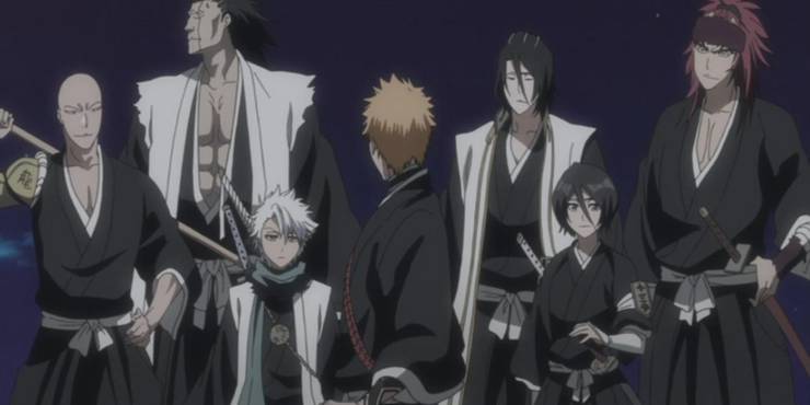 Shinigami Capitani e Vice Capitani arrivano per salvare Ichigo