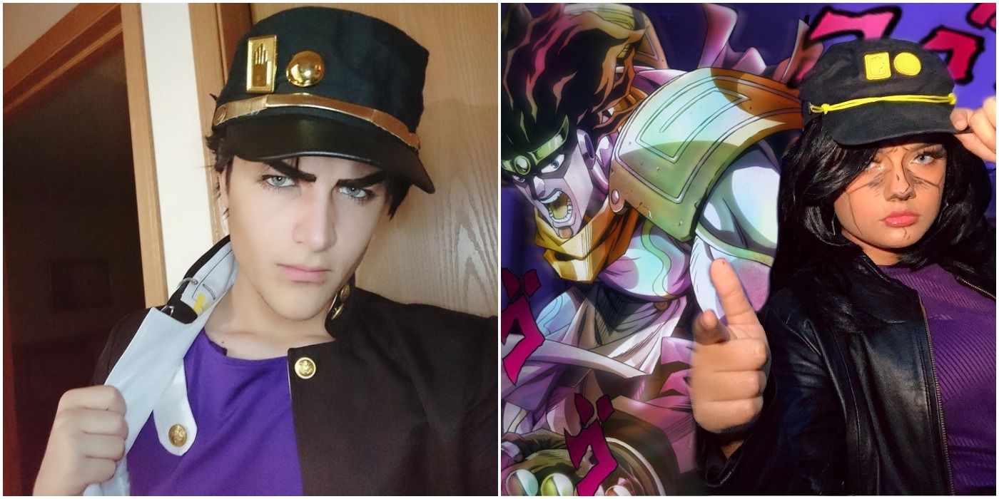 Jojo bizarro aventura jotaro kujo estande estrela platina cosplay