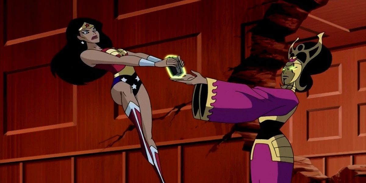 Justice-League-Episode-A-Knight-of-Shadows-Morgaine-Versus-Wonder-Woman