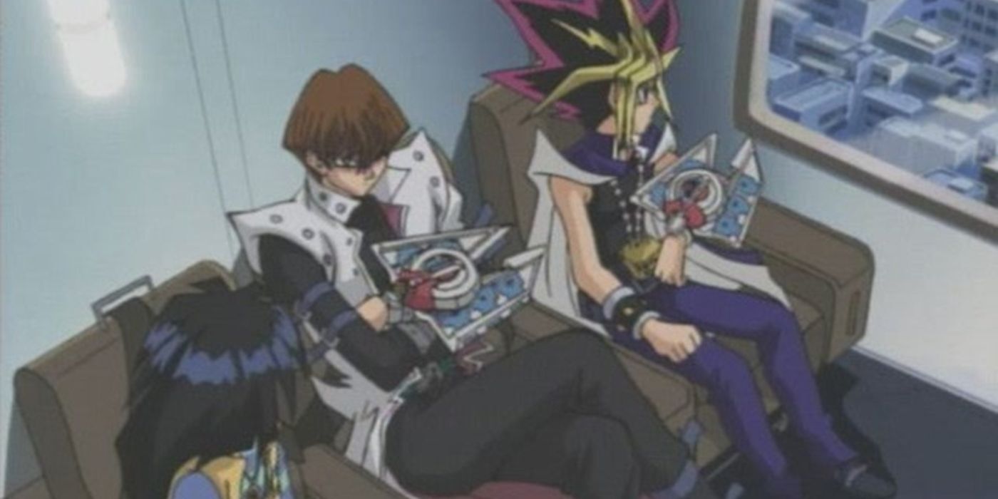 Kaiba and his helicopter